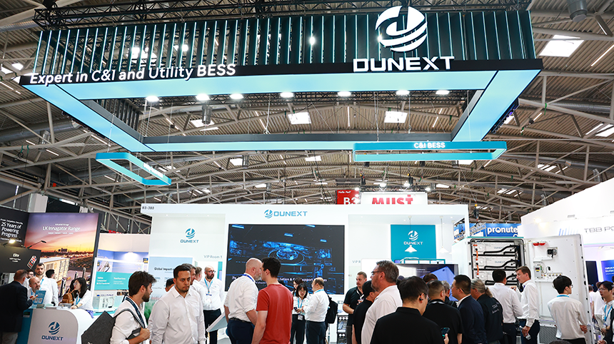 Dunext Showcases at Intersolar Europe 2026, Drawing Strong Attention with End-to-End Streamlined C&I Energy Storage Solutions