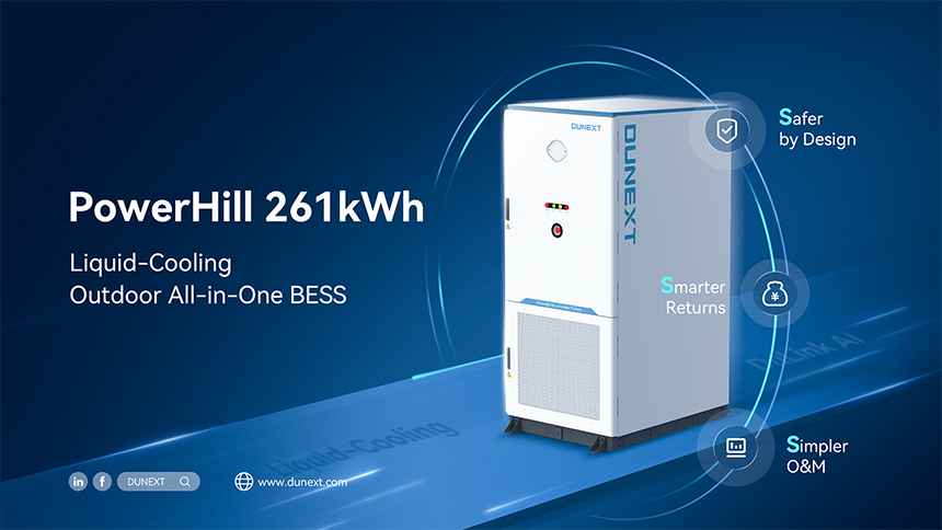 More Capacity, Less Complexity: Dunext Launches PowerHill 261kWh for European C&I Storage
