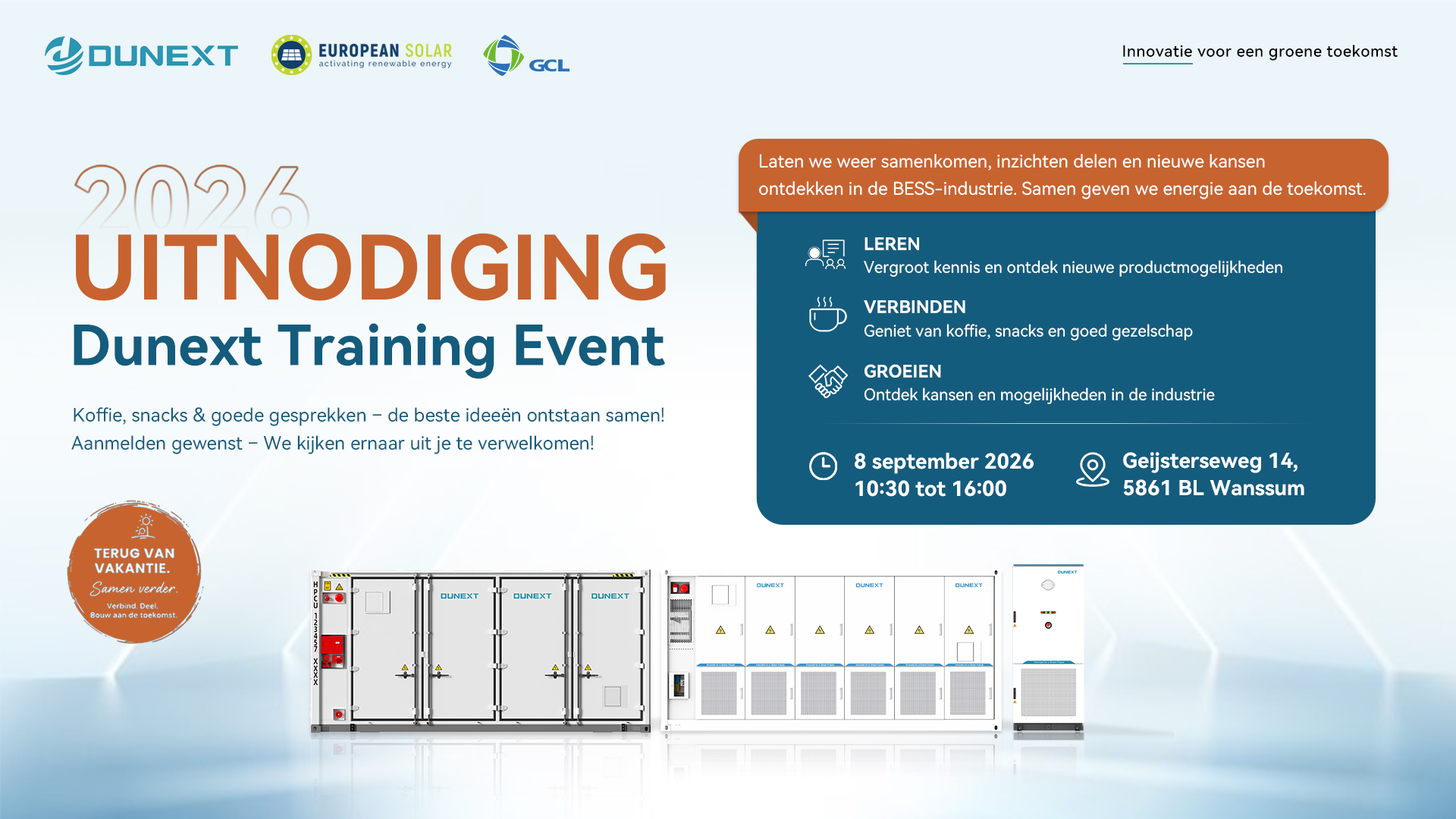 2026 UITNODIGING Dunext Training Event